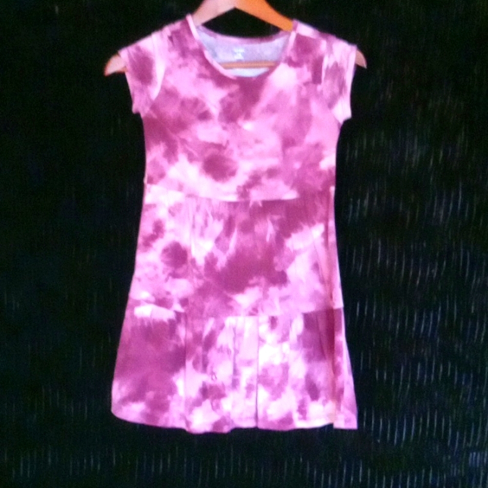 Girl's Tie-Dye purple dress M (8)